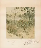 'Mister Stripes' and 'The Dacoit' by 'Snaffles' Charlie Johnson Payne, Circa 1937, both titled and signed in pencil, both with snaffle bits blindstamp, sold Nov 2014