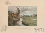 'Great Banks There Was Below In The Fields.' and 'If There Is Paradise On Earth' by 'Snaffles' Charlie Johnson Payne, Circa 1934 and 1926, both signed in pencil and with snaffle bits blindstamp, sold Nov 2014