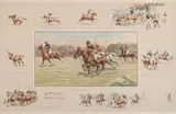 'Carpet Beaters v Bobbery Wallahs' by 'Snaffles' Charlie Johnson Payne, Circa 1930, sold Nov 2014