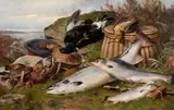 Sport from Loch and Moor by Henry Maurice Page, oil on canvas, sold Nov 2014
