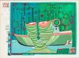 Columbus Rainy Day in India by Friedensreich Hundertwasser, 1972, Screenprint in Colors, sold Jun 2026