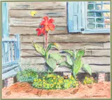House with Flowers by Philip Saraf, 2001, Watercolor on Paper, sold Jun 2026