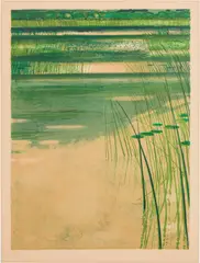 Les Roseaus #F by René Genis, 7279, Lithograph, sold Jun 2026