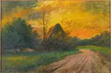 House at Sunset by H.L. Herley, Oil on Canvas, sold Jun 2026