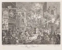 The Times, Plate 1 by William Hogarth, Etching 1762, sold Jun 2026