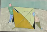 (Vietnamese, b. 1962), 2 Figures with Kite by Lê Thiết Cương, 1997, Gouache on Fabric, sold Jun 2026