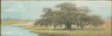 Oak Tree and Marsh by Alexander John Drysdale, Oil wash, sold Jun 2026