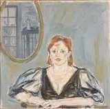 Portrait of Miriam Center by Joan Cobitz, Oil on Canvas, sold Jun 2026