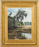 Salt Marsh by Ludmilla Welch, 1893, Oil on Canvas, sold Jun 2026