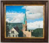 Wesley Monumental Church by Preston Russell, 1999, Oil on Canvas, sold Jun 2026