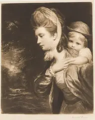 Mrs. Payne Gallway and Child by Joshua Reynolds, Engraving, sold Jun 2026