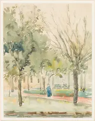 A Savannah Square by Christopher P. H. Murphy, c. 1915, Watercolor on Paper, sold Jun 2026