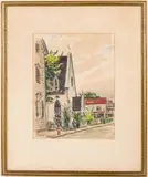 St. Joseph Catholic Church in Charleston by Christopher Murphy Jr., Watercolor, sold Jun 2026
