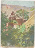 Merrill Hall by Christopher P. H. Murphy, 1915, Oil on Canvasboard, sold Jun 2026