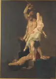Classical Scene with Figures by R. Vella, Oil on Board, sold Jun 2026