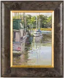 Sailboat by Jeff Markowsky, Oil on Canvasboard, sold Jun 2026