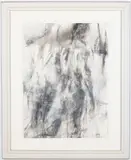 Abstract Figure Study by Mary Hartman, 2011, Watercolor and Charcoal, sold Feb 2026