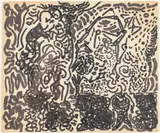 Abstract by Larry Connatser, Ink on Paper, sold Feb 2026