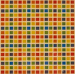 Checkered Abstract by Mario Yrisarry, 1969, Collage, sold Feb 2026
