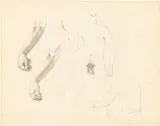 Figure Studies by Paul Goadby Stone, Pencil on Paper, sold Feb 2026