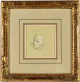 Portrait of a Man by Paul Goadby Stone, Pencil and ink, sold Feb 2026