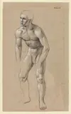Standing Male Nude by Paul Goadby Stone, 1959, Pencil Study on Paper 12 1/2 x 7 1/2 in, sold Feb 2026