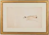 Double Sided: Reclining Male Nude and Figure Studies by Paul Goadby Stone, Watercolor and Pencil, sold Feb 2026