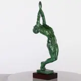 Standing Man by Kate Brockman, Bronze with Verdigris Patina, sold Feb 2026