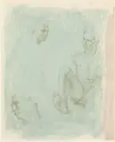 Studies of a Young Man by Paul Goadby Stone, Pencil and Wash on Paper, sold Feb 2026
