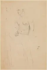 Studies of a Standing Man by Paul Goadby Stone, Pencil on Paper, sold Feb 2026