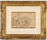 Armida with the Faithless Rinaldo by Del Luchi, Ink on Paper, sold Feb 2026