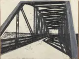 Bridge Study I by William Steiger, 1990, Oil on Board, sold Feb 2026