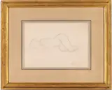 Reclining Nude by William McGregor Paxton, 1909, Pencil Study, sold Feb 2026
