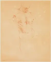 Male Nude by Suzy Schultz, Pastel Study on Paper, sold Feb 2026