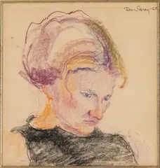 Portrait of His Wife by Don Gray, 1963, Pastel on Paper, sold Feb 2026