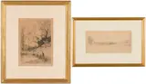 Environs de Rossillon by Adolphe Appian, Etching, sold Feb 2026