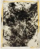 Black and White Abstract by Sean Connaughty, 2000, Mixed Media on Paper, sold Feb 2026