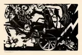 Neujahrsblatt 1916/17 by Heinrich Campendonk, 1916, Holzschnitt auf Japan, sold Jun 2013