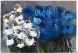 Margeriten und Feldblumen by Klaus Fußmann, Aquarell und Gouache auf Velin, sold Dec 2012