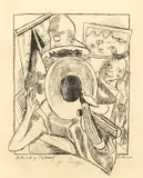 Möbliert by Max Beckmann, 1920, Lithographie auf dünnem Papier, sold May 2013