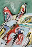Ohne Titel by Helmut Sturm, 1970, Tempera, Öl und Lack auf Karton, sold Nov 2011