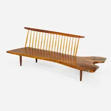 Fine Conoid Bench by George Nakashima, sold Sep 2017