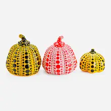 Three Pumpkins by Yayoi Kusama, Japan, sold Sep 2017
