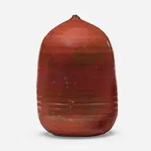 Untitled by Toshiko Takaezu, c. 1985, glazed stoneware, sold Jun 2023