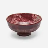 Bowl by Toshiko Takaezu, c. 1995, glazed porcelain, sold Jun 2023