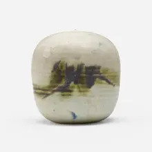 Untitled by Toshiko Takaezu, 2009, glazed porcelain, sold Jun 2023