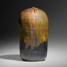 Untitled by Toshiko Takaezu, c. 1980, glazed stoneware, sold Jun 2023