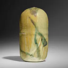 Untitled by Toshiko Takaezu, c. 1995, glazed porcelain, sold Jun 2023