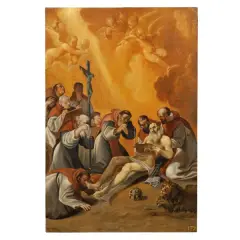 The Death Of Saint Jerome by Ludovico Carracci, oil on panel, offered Oct 2026