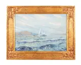 Untitled by Henry Vander Velde, oil on canvasboard, sold Jan 2024